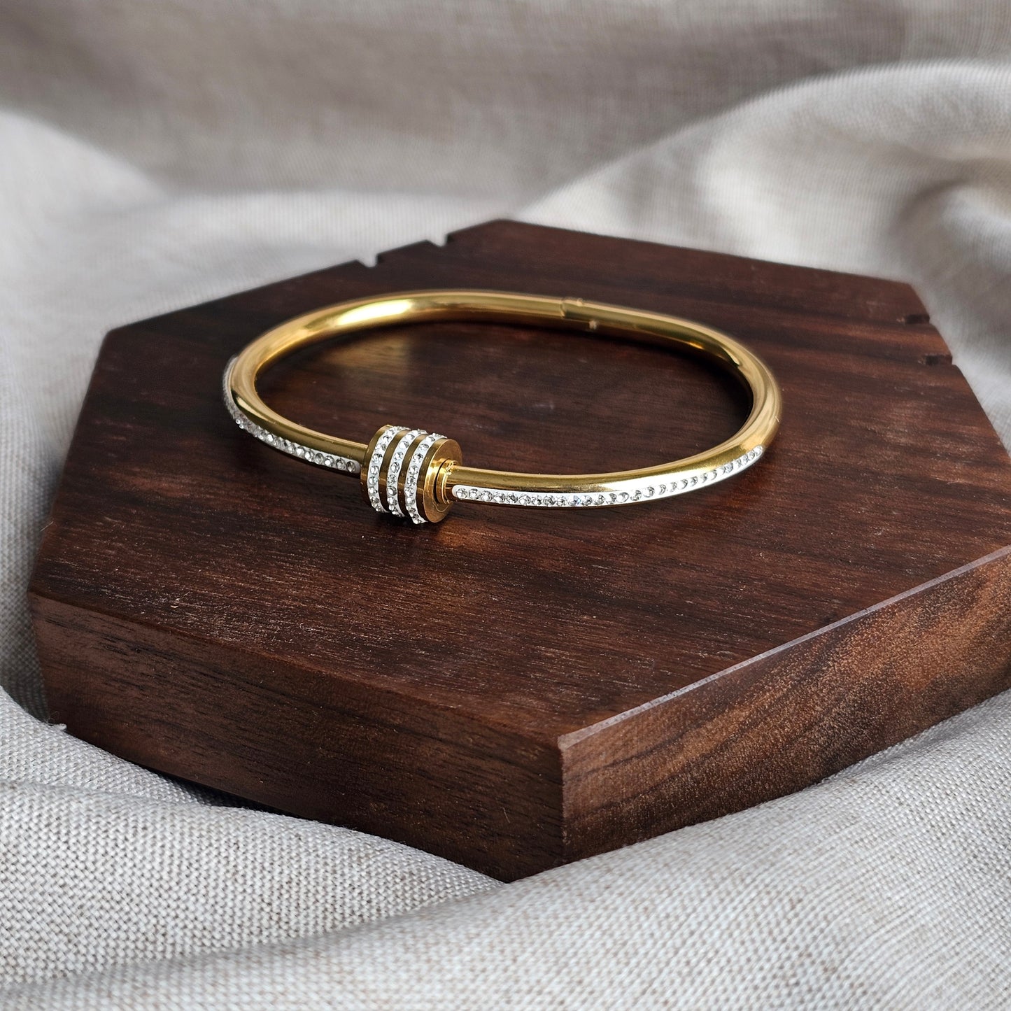 Crystal Lock Bangle