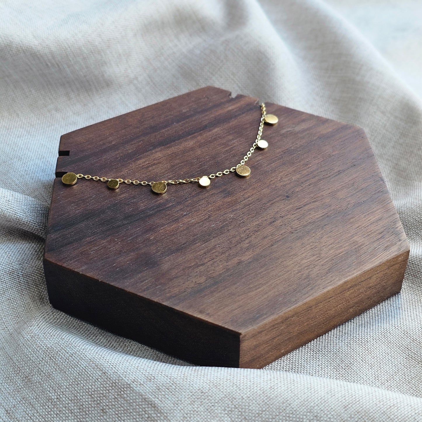 Luxe Tassel Disc Necklace