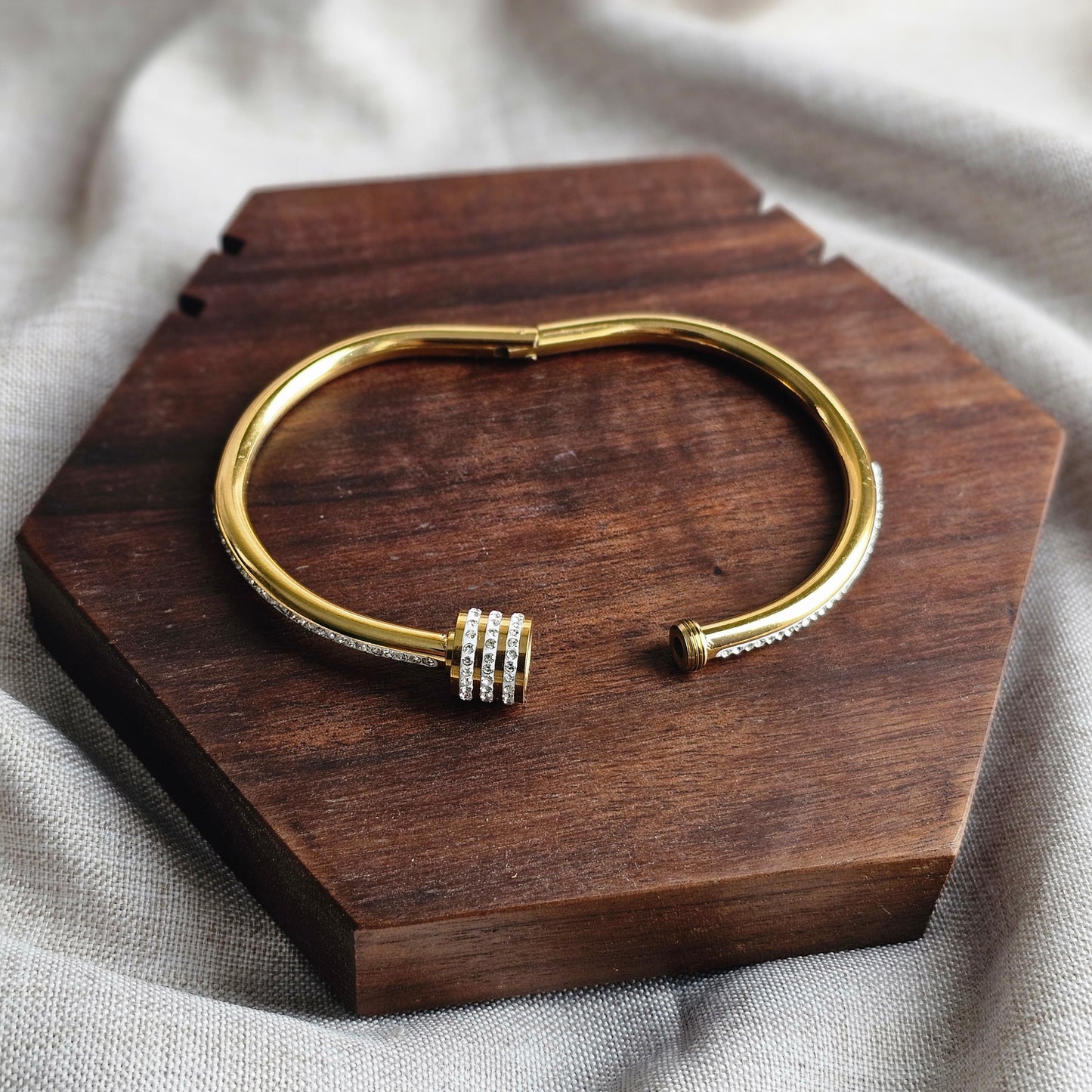 Crystal Lock Bangle