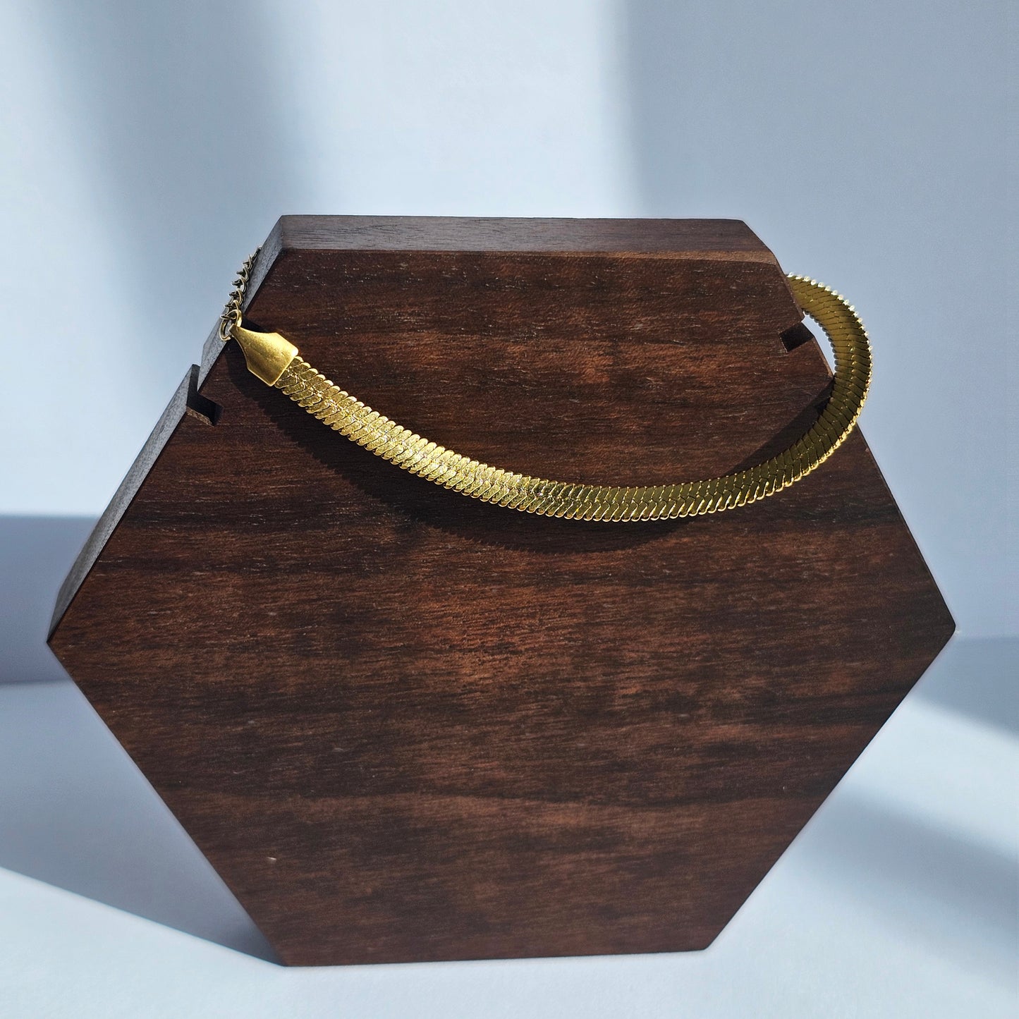 Statement Herringbone Bracelet