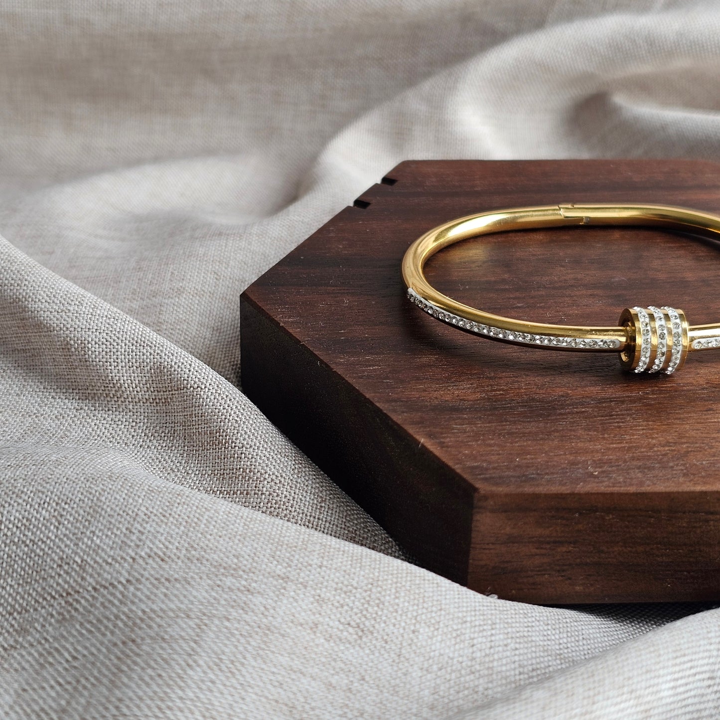 Crystal Lock Bangle
