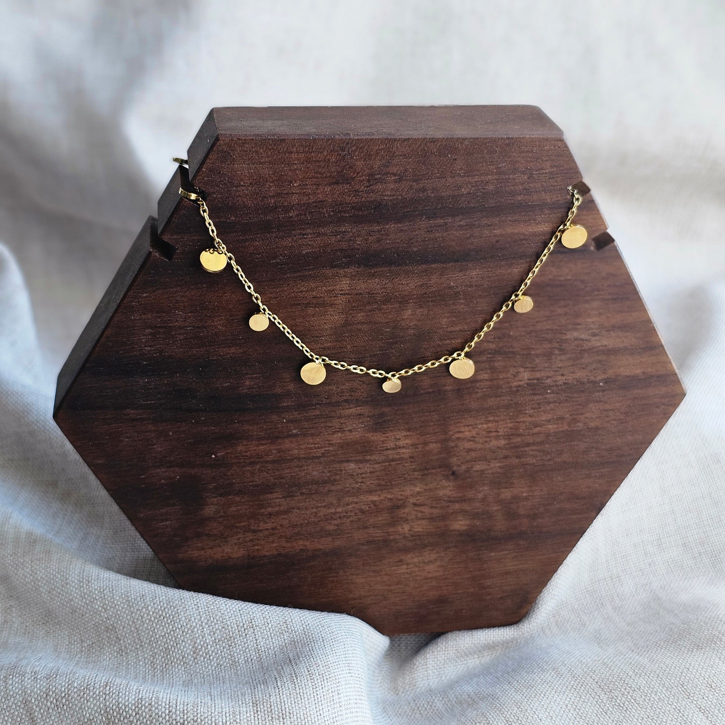 Luxe Tassel Disc Necklace