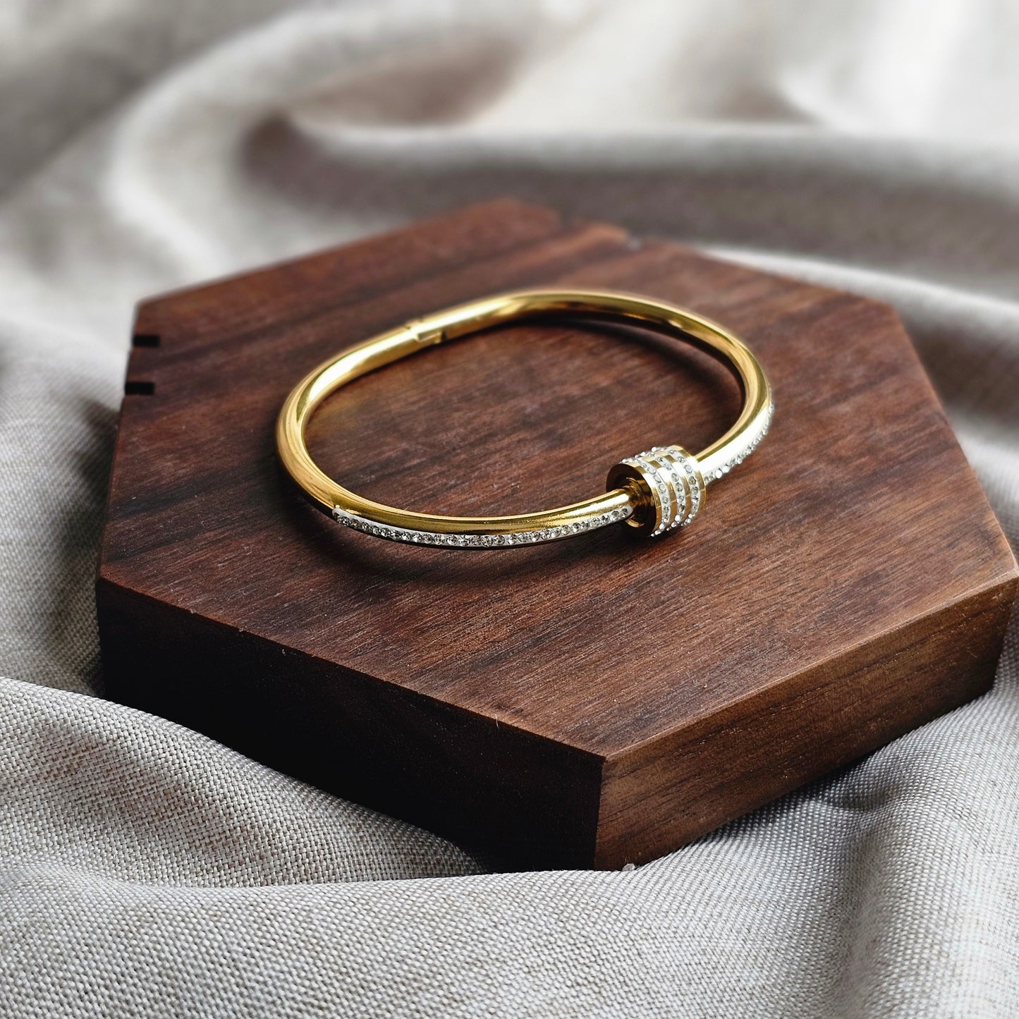 Crystal Lock Bangle