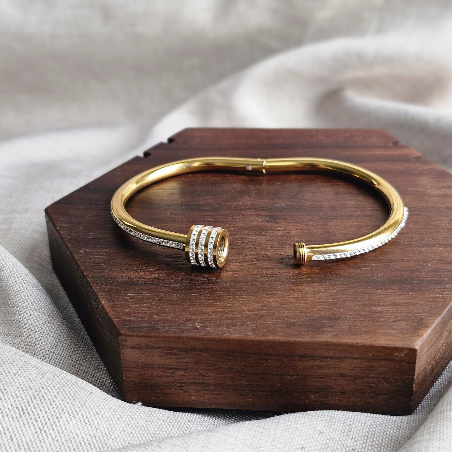 Crystal Lock Bangle