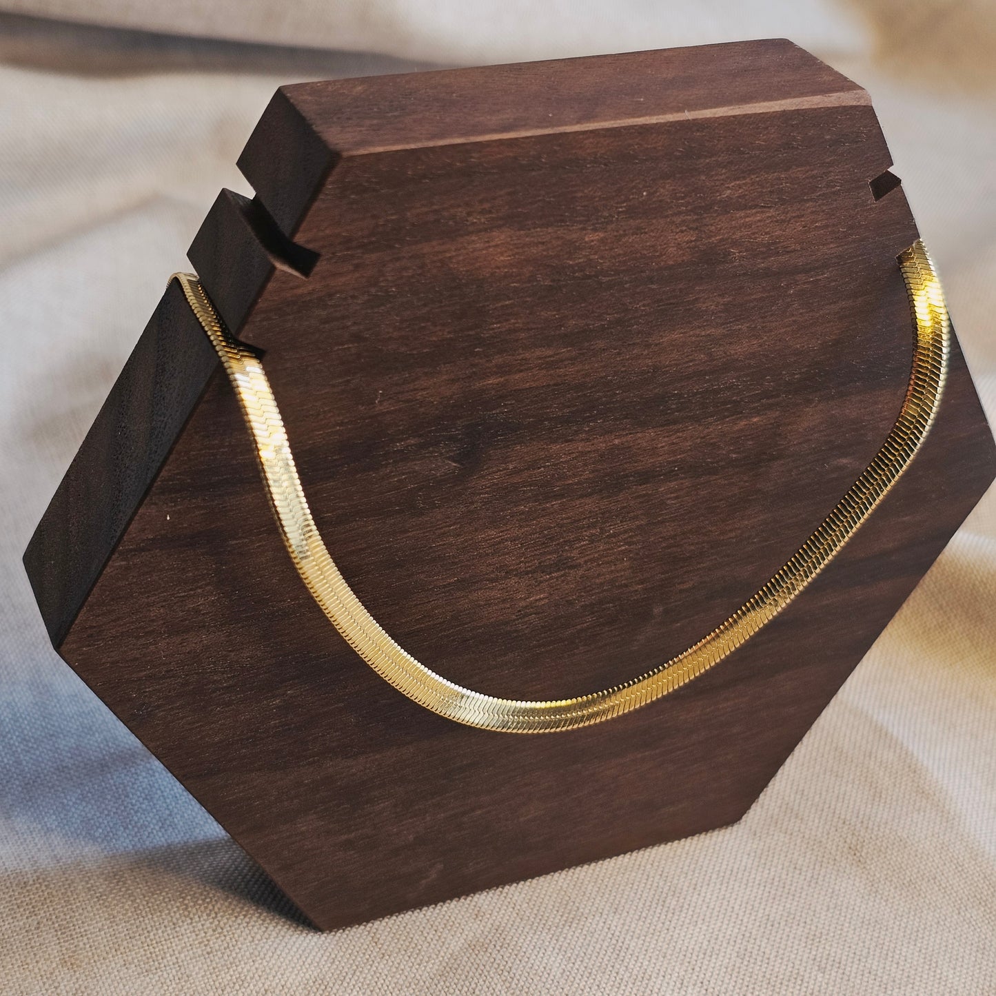 Sleek Herringbone Necklace