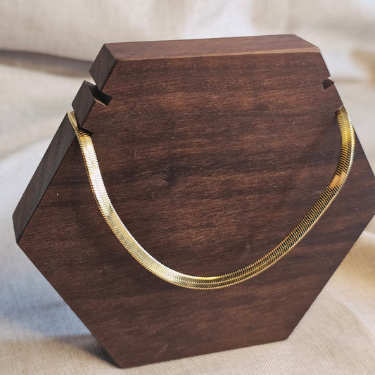 Sleek Herringbone Necklace