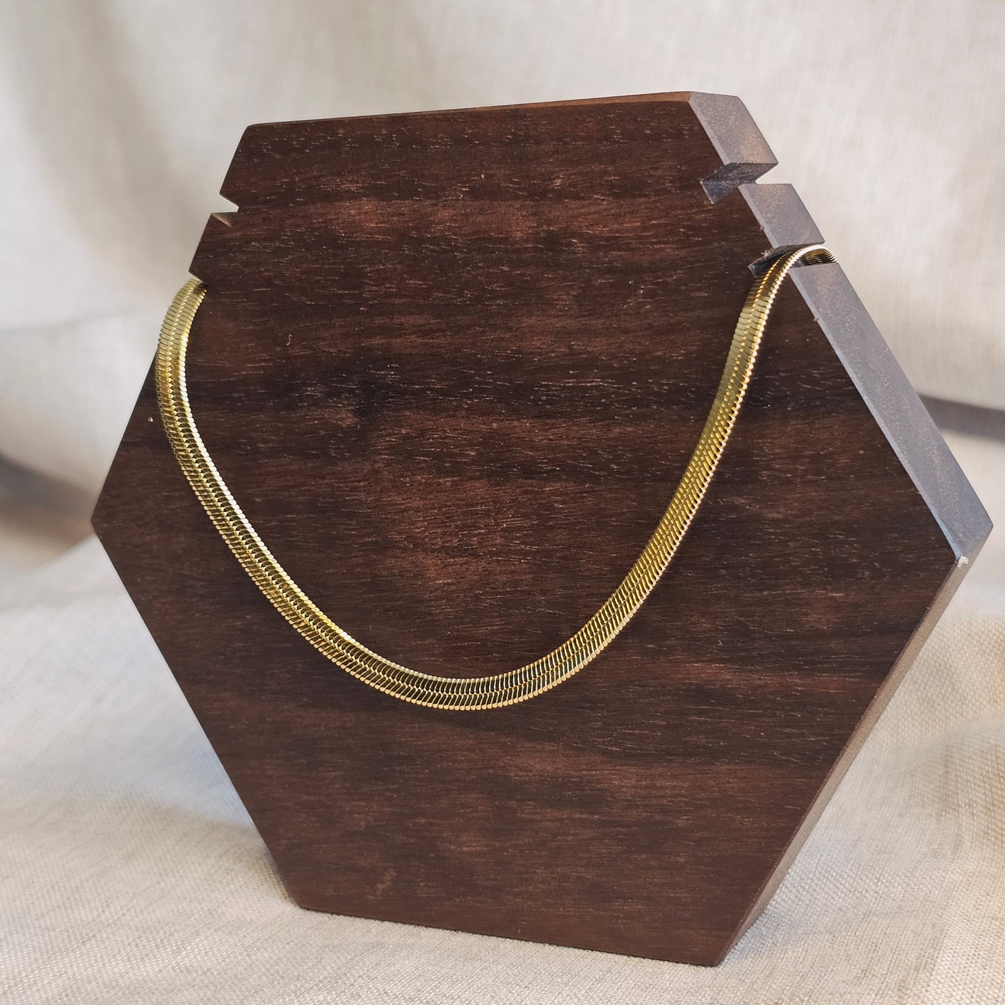 Sleek Herringbone Necklace