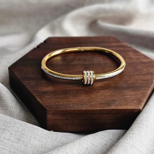 Crystal Lock Bangle