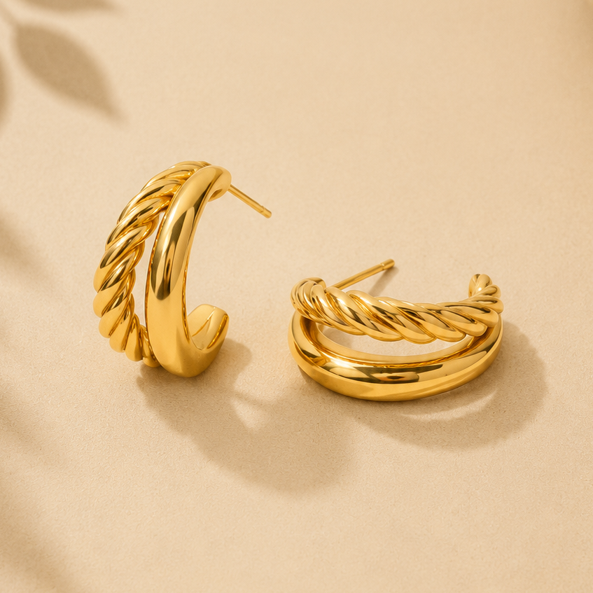 Sienna Twist Hoops