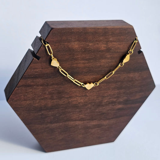 Heart-to-Heart Link Bracelet